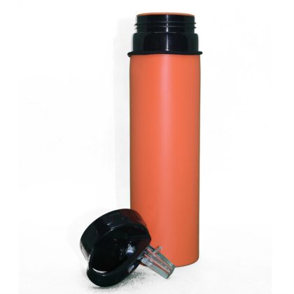 HELIO FERRETTI faltbare Trinkflasche aus Silikon, Orange, 600 ml