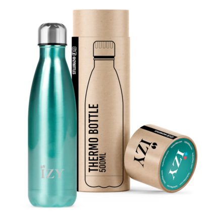 IZY Bottles Thermos-Trinkflasche, Blau, 500ml
