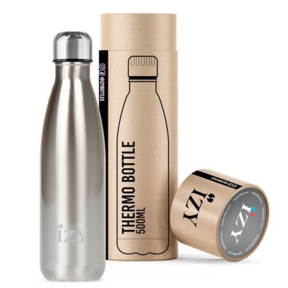 IZY Bottles Thermos-Trinkflasche, Silber, 500ml